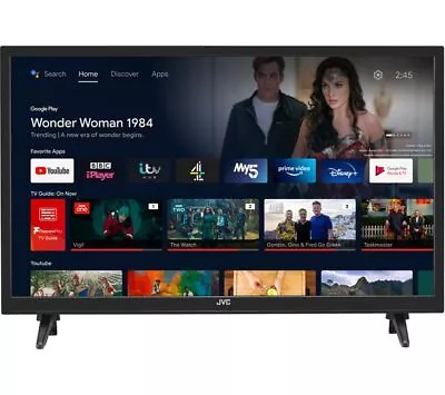 £109.97 • Buy Jvc Lt-24ca120 24  Smart Hd Ready Hdr Led Wifi Android Tv Google Assistant Hdmi