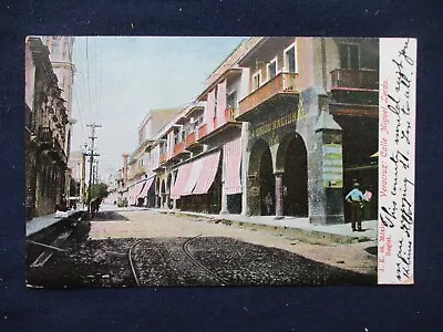 1900s Veracruz Mexico Street Scene Postcard Used To US • $5.50