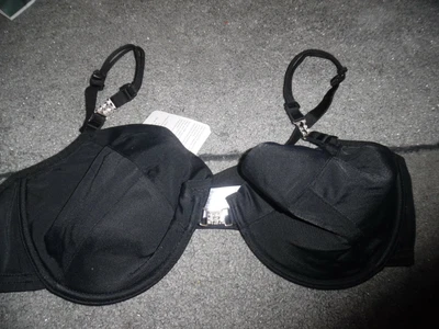 £7.99 • Buy Bnwt Avon 40c Black With Diamante Middle And On Strap Padded Underwired Bra