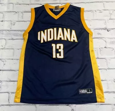 Paul George Jersey Youth Large Blue Indiana Pacers NBA Basketball #13 Number 13 • $18.79