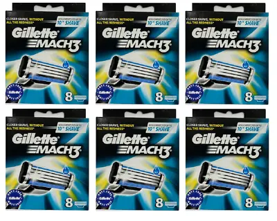 Gillette Mach3 Refill Cartridge Razor Blades For Mach 3 48 Count • $69.99