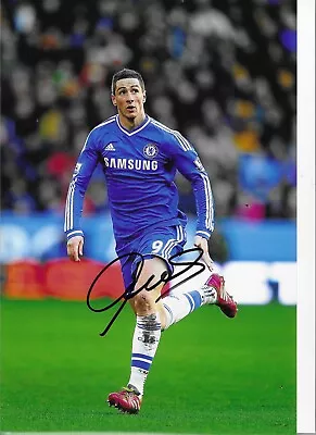 £29.99 • Buy STUNNING FERNANDO TORRES SIGNED CHELSEA FC 12x8 GLOSSY PHOTO2