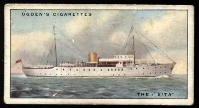 Tobacco Card Ogdens YACHTS & MOTOR BOATS 1930 The Vita #48 • £2