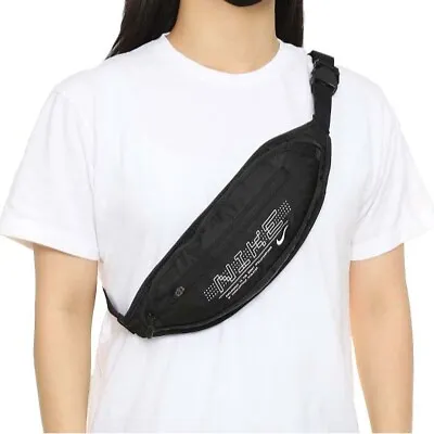 Nike CV1113-082 CAPACITY Graphic Waist Bag Black • $64.52