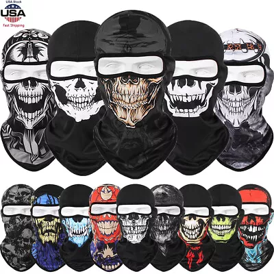 Summer Skull Mask 3D Balaclava Ghost Bandana Motorcycle Face Mask Halloween Mask • $7.99