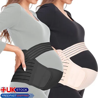 3 IN 1 Maternity Pregnancy Belt Lumbar Back Support Waist Band Belly Bump Brace • £8.79