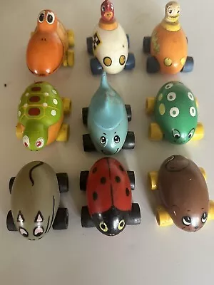 Vintage Tonka Gigglers Egg Shaped Cars 1970's Lot Of 9 • $35