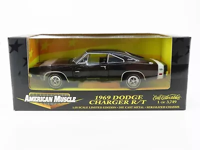 1:18 Scale Ertl American Muscle #32254 Die-Cast 1969 Dodge Charger R/T - Black  • $99.95