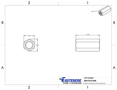 Coupling Nut Stainless Steel Threaded Rod Extension All Size And Quantities • $52.54