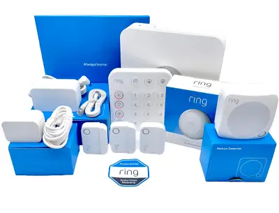 $149.95 • Buy Ring 2nd Gen Wireless Alarm Home Security Kit - 7 Piece - White - New Sealed
