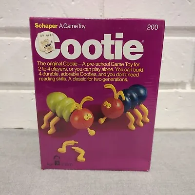 Vintage 1976 Schaper Cootie Game Toy 200 NIB Factory Sealed RARE HTF • $99.95