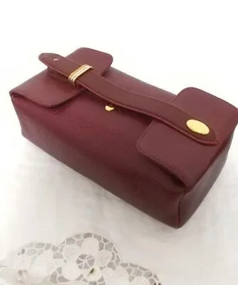$490 • Buy Unused Authentic Cartier Vintage Vanity Hand Bag Handbag Bordeaux Deadstock