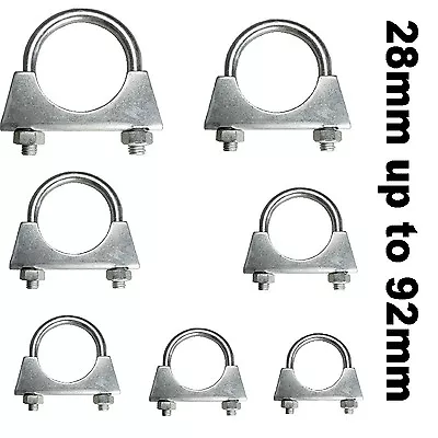 £6.80 • Buy Universal Exhaust Clamp U Bolt Auto Car Repair Pipe Hose Aerial Clamps Incu Nuts