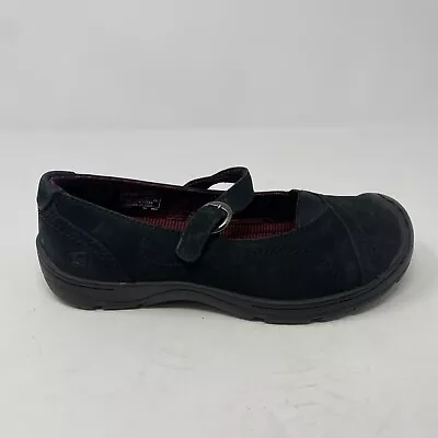 Keen Shoes Casual Comfort Mary Jane Black Leather Flats Women's Size 7 • $27.95