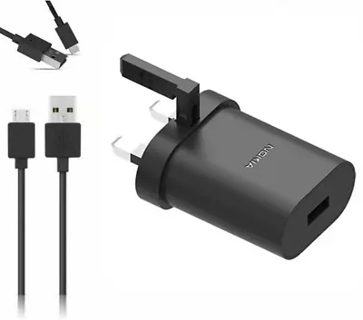 Nokia UK Wall Charger OR Micro USB For Nokia 1.4 2.4 1.3 2.3 2720 V Flip 105 230 • £6.45