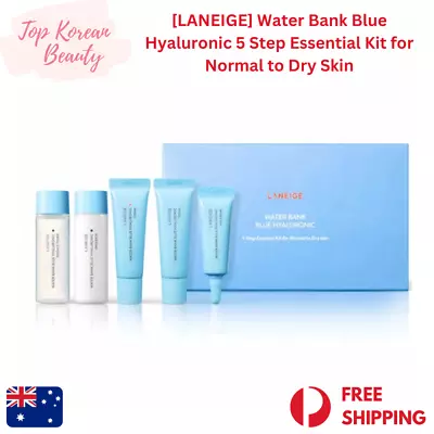 [LANEIGE] Water Bank Blue Hyaluronic 5 Step Essential Kit | K-Beauty | AU Stock • $33.25