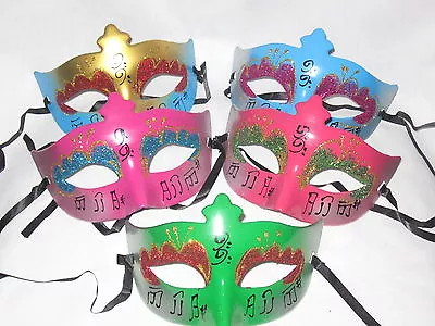  Masquerade Party Mask Mardi Gras Halloween Masks Lot Of 6 Masks 1ch • $12.99