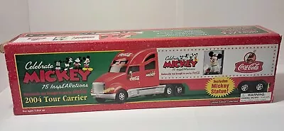 Coca Cola Mickey Mouse 2004 Tour Carrier Truck & Trailer Lights/Sound 75th Anniv • $27.50