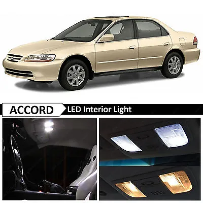 $11.99 • Buy White Interior License Plate LED Light Package Fits 1998-2002 Honda Accord Sedan