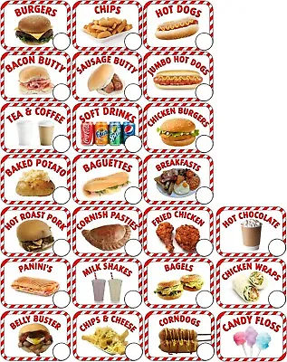 £2.80 • Buy Food Stickers - Cafe - Restaurant - Sandwich Van - Burger Van - Signs - Decals