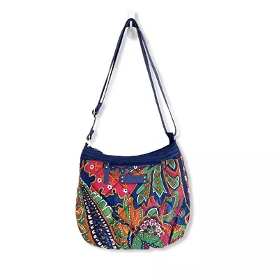 Vera Bradley Venetian Paisley Shoulder Bag Crossbody Blue Bag • $25