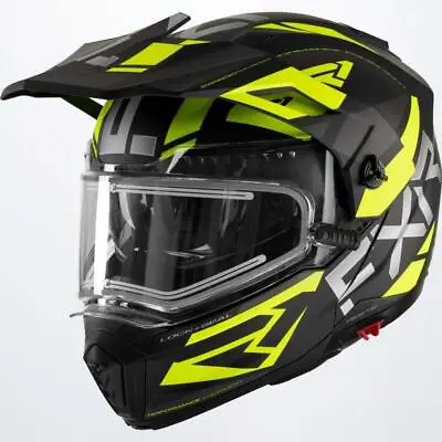 FXR Maverick X Modular Heated Snowmobile Helmet Hi Vis M L XL 2XL  220623-1065 • $343.99