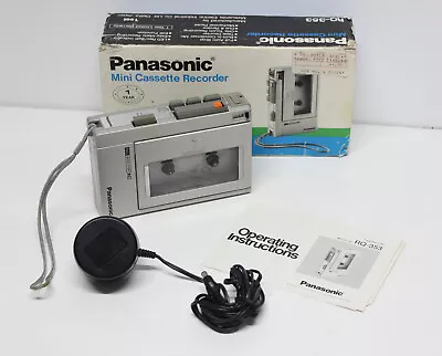 Panasonic RQ-353 Mini Cassette Player Recorder W/ Box And Power Cord • $59.99