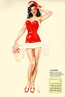Vargas Pin Up Calendar Girl Poster Print • $19.99