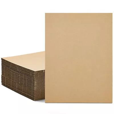 50-Pack Corrugated Cardboard Rectangles 9x12 Flat Inserts For Crafts 2mm Thick • $23.89