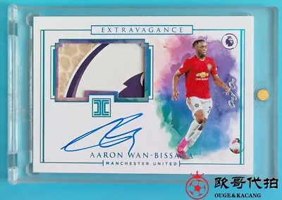 2019-20Impeccable Manchester United Wan-Bissaka Logo Patch Extravagance Auto 1/1 • $1288