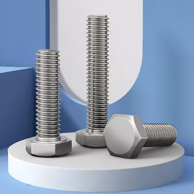 £4.14 • Buy M6m8m10m12 Left Hand Thread Hex Head Screws Bolts-a2 Stainless Reverse Thread 