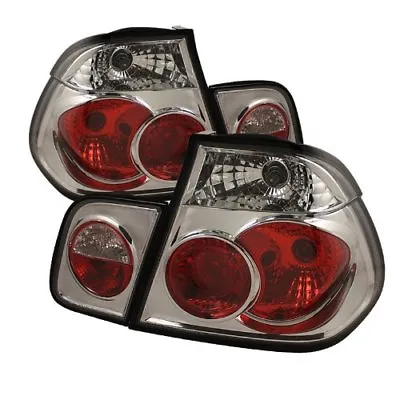 BMW E46 3-Series 99-01 4Dr Euro Style Tail Lights Chrome • $129.99