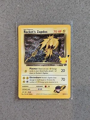 Rocket's Zapdos 15/132 Holo Rare Pokemon  Celebrations 25th Anniversary NM • $2.98