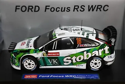 1:18 Sunstar Ford Focus RS WRC Wales Rally GB 2007 With Lamp Pod Wilson  3929 • £75