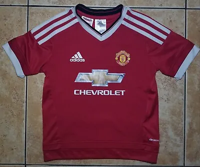 Nike Manchester United 2014 2015 Home Jersey Child 5-6 Years Football Soccer • $29.99