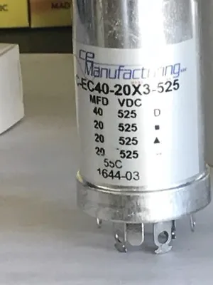  CAPACITOR CAN 40/20/20/20 µF @ 525 Volts VDC For McIntosh Scott Fisher  • $59