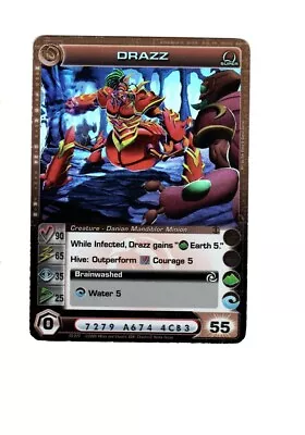 Chaotic Creature Card Danian Super Rare Drazz Max Courage Low • $5