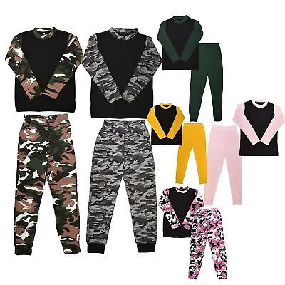 £9.99 • Buy Kids Girls Boys PJs Plain Colour NIGHTWEAR Night Pyjamas Set Sleeping Suit 5-13