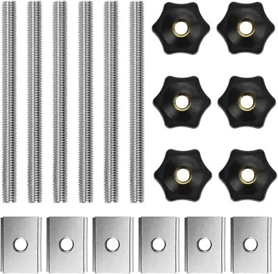 18PCS T-Track Sliding Nut M8 T-Slot Bolts Aluminum • £19.45