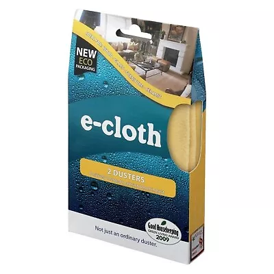 2 E-Cloth Dusting Cloth Duster Pack Window Cleaning Glass & Polishing Cloth Set • £7.99