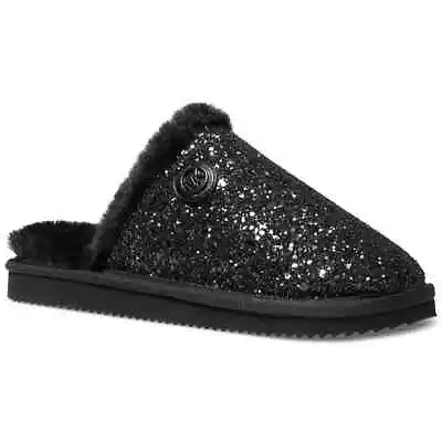 Michael Michael Kors Women Slip On Mule Slippers Janis Size US 5M Black Glitter • $31.68
