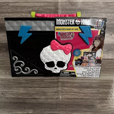 Monster High Make-up Case Black Just Play Monsterfy Box 35+ Pieces • $44.99