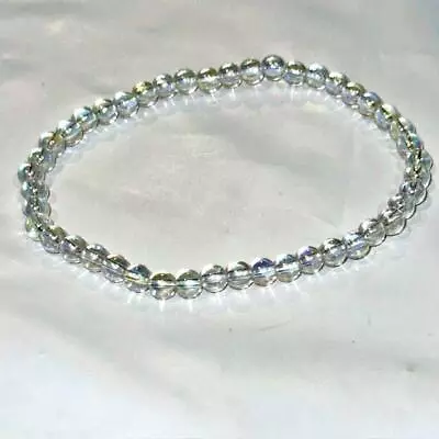 Iridescent Bead Stack Bracelet Full Heart Happiness Overcome Sadness Joy Blessed • $15.95