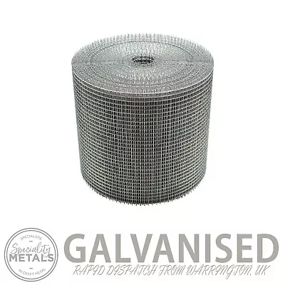 Galvanized Steel Gutter Guard Roll | Welded Wire Mesh | 6mm Hole X 0.6mm Wire • £21.28