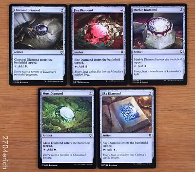 Set Of 5 Diamond Mana Artifacts Commander Legends CLB *NM* (English Magic MTG) • $2.99