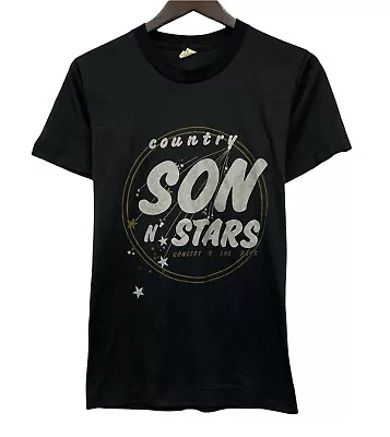 Vtg Country Son N' Stars 80s Mumford Productions Men's S/M Single Stitch T-Shirt • $20.20