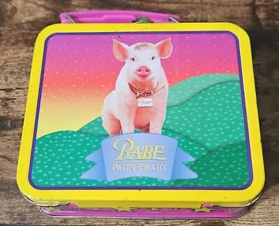 Babe: Pig In The City Vintage Mini Metal Tin Lunchbox Snack Box  • $10.99