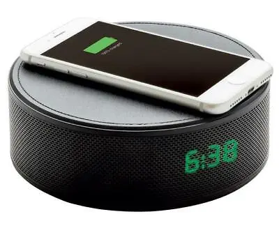 $76.95 • Buy 3-In-1 Alarm Clock, Bluetooth Speaker & Wireless Phone Charger