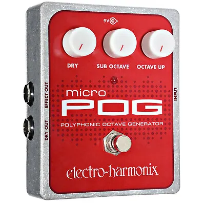 Electro-Harmonix Micro Pog Polyphonic Octave Generator Effects Pedal • $244.90