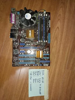 Intel Core 2 Duo E7500 2.9g + Mother Board +4Gb Rams • $23